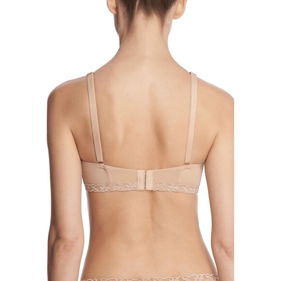 Natori Pure Luxe Strapless Bra Womens 34D Beige Convertible Underwire Contour - Picture 4 of 12